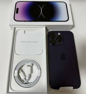 Apple iPhone14 Pro 本体 SIMフリー 128GB Deep Purple ディープパープル