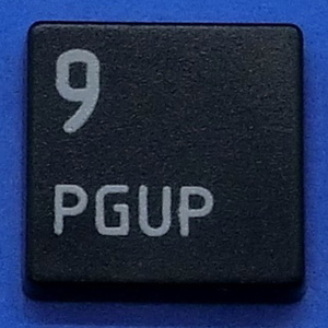キーボード キートップ 9 PGUP 黒消 パソコン 東芝 dynabook ダイナブック ボタン スイッチ PC部品