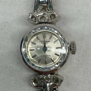 [動作未確認品] SEIKO セイコー universe DIASHOCK 14KWG 6036２針 非純正ベルト 手巻き 中古品 ジャンク品