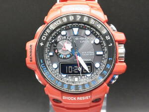 中古腕時計403【CASIO】 GWN-1000RD GULFMASTER ガルフマスター デジアナ ブラック タフソーラー G-SHOCK Gショック