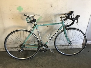 187★岐阜発　△Bianchi△IMOLA/ロードバイク/自転車/ビアンキ/クロモリ/2×10段変速/ブルー/走行確認/傷サビ汚れ有り/現状品　R5.10/12★a