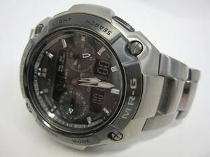 ☆CASIO/カシオ G-SHOCK MR-G MRG-7600D 2針 TOUGH SOLAR アナデジ TITANIUM 稼働品☆