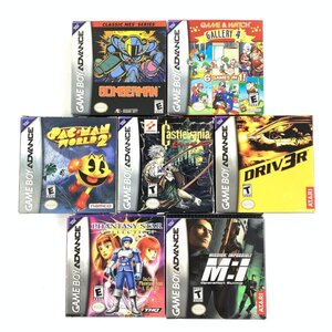 GBA Castlevania/GAME&WATCH GALLERY4/BOMBERMAN他 ゲームボーイアドバンスソフト 海外版 まとめ売り 7本セット 箱説付＊簡易検査品【GH】