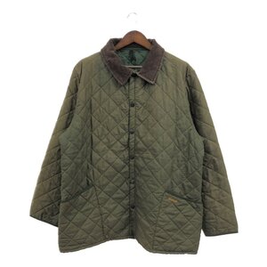 イングランド製 Barbour バブアー ESKDALE キルティングジャケット カーキ (メンズ EX EX LGE) 中古 古着 Q2779