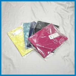 ★未開封 ユニクロ エアリズム メッシュクルーネックTシャツ 5着セット レディースM/ブルー/ピンク/ブラック/イエロー 他/半袖&1140500922