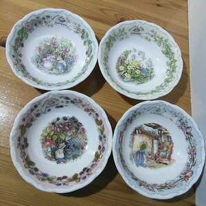 ロイヤルドルトン【ブランブリーヘッジ ボウル 4枚】SPRING SUMMER AUTUMN WINTER ROYAL DOULTON