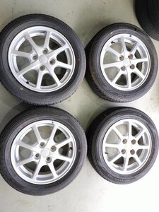 【即決】22年製☆バリ山☆ダイハツ純正☆ダンロップ☆エナセーブ☆155/65R14☆ミライース☆ムーブ☆タント☆PCD100