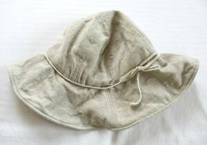 MUJI【無印良品】麻100％ 帽子 リネン 56～57.5cm　ハット