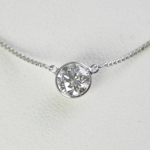 ダイヤモンド ネックレス プラチナ 一粒 1.0ct 鑑定書付 1.00ctup Eカラー FLクラス 3EXカット H&C CGL