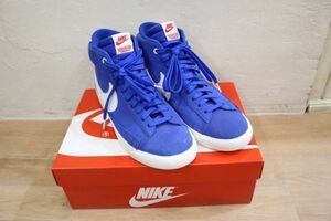 ★Nike/ナイキ コラボ BLAZER MID QS ST CK1906-400 ブレザーミッド ハイカットスニーカー ブルー 28cm ストレンジャーシングス 1985★