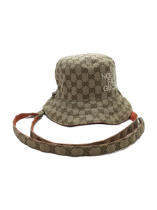 GUCCI◆GG Canvas Hat/ハット/キャンバス/BEG/メンズ/672151