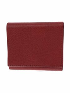 Hender Scheme◆3つ折り財布/レザー/RED/無地/メンズ//