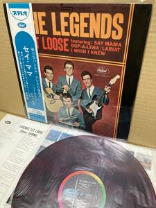 CP-7240！美盤LP帯付！レジャンズ The Legends / Let Loose セイ ママ 赤盤 ペラジャケ GARAGE ROCK & ROLL SURF ROCKABILLY 1964 JAPAN NM