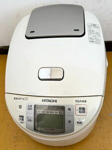 【動作品】HITACHI IHジャー炊飯器 圧力&スチームIH スチームカット打ち込み鉄釜　RZ-KV180K 1.8L 日本製　2010製造