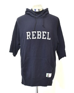 UNDERCOVER（アンダーカバー）UC1C4808-2 cut off hoodie rebel patch カットオフ プルオーバー フーディー スウェット パーカーPullover