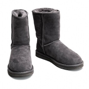 アグUGG ムートンショートブーツ グレー23