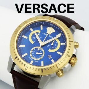 VERSACE　ヴェルサーチェ 腕時計　革ベルト　ゴールド　VE2E00221