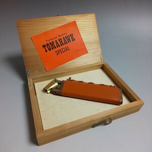 ★ TOMAHAWK JAPAN ガスライター ライター 薄型 皮ケース 喫煙具 トマホーク ビンテージ レトロ