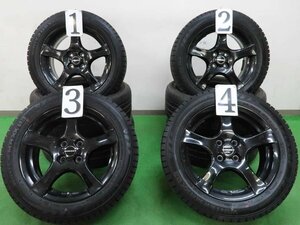 4本 BORBET 16インチ 6.5J +45 4H PCD 100 スタッドレス ダンロップ ウインターマックス 03 2020年 195/55R16 MINI ミニ クーパー R55 R56