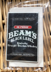 希少　新品　ジムビーム　beam’s black label kentucky straight bourbon whiskey マグネット　バーボン　磁石　酒グッズ