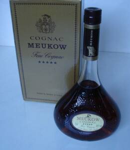 古酒 未開栓 レア ヴィンテージ COGNAC MEUKOW ミュコー ブランデー コニャック Fine Lognac 700ml 40% ビンテージ物 断捨離中 