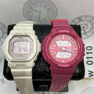 1000円スタート 腕時計 カシオ CASIO 腕時計 BABY-G ベビージー 2個 おまとめセット 稼働 W0110