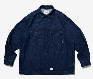 Sサイズ WTAPS CBW / LS / COTTON. DENIM INDIGO デニムシャツ ダブルタップス