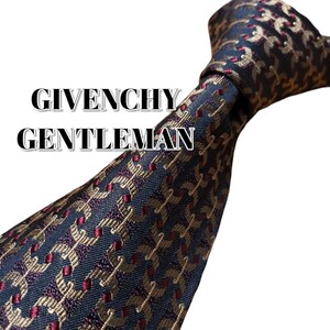 ★GIVENCHY GENTLEMAN★　ブラウン系　総柄　イタリア製