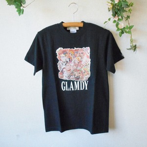 未使用 グラムディ ワークス GLAMDY WORKS 男女兼用 お洒落 プリント 半袖 Tシャツ カットソー S