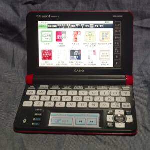 美品 CASIO 電子辞書 EX-word XD-U6000　RED