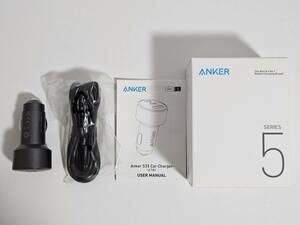 Anker 535 Car Charger (67W) with USB-C & USB-C ケーブル (PD対応 67W 3ポート USB-C カーチャージャー)