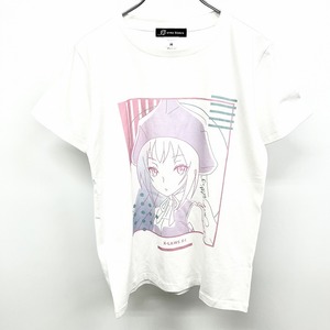 【新品】arma bianca Tシャツ アニメ SHAMAN KING シャーマンキング アイアンメイデンジャンヌ lette-graph 半袖 綿100% M 白 レディース