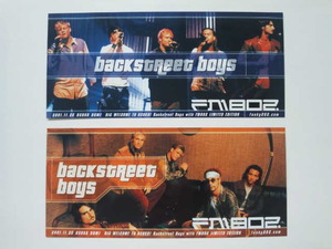 FM802限定配布ステッカー バックストリート・ボーイズ Backstreet Boys 2001.11 来日記念 ☆２種セット