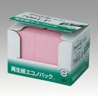 （まとめ買い）スリーエム ポストイット再生紙エコノパック ピンク 7001-P 00031429 〔×3〕