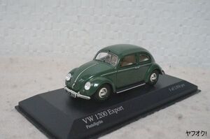 ミニチャンプス VW 1200 Export 1/43 ミニカー フォルクスワーゲン ビートル 緑