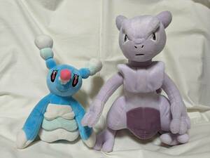 【ぬいぐるみ】ポケットモンスター★めちゃでかミュウツー＆オシャマリ