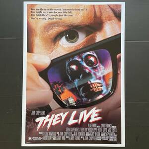 US版ポスター★映画『ゼイリブ』（They Live） 1988★ジョン・カーペンター/ロディ・パイパー/WWF/WWE/SFホラー