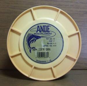 ■道糸 ANDE MONOFILAMENT 80# 680YDS IGFA GRAN ② 検/トロ―リングライン深場大物電動リール