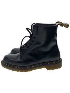 Dr.Martens◆8ホール/レースアップブーツ/UK7/ブラック/レザー/10072