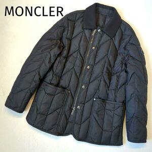 1円～ 極希少 MONCLER モンクレール MOREAU GIUBBOTTO キルティング ダウンジャケット ブラック 1 S相当 美品 黒 コート ジャケット