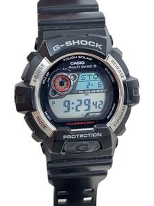 CASIO◆ソーラー腕時計・G-SHOCK/デジタル/ラバー/BLK/BLK