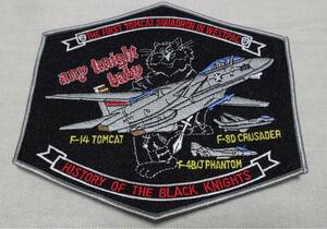 VF-154 BlackKnights TOMCAT/F14 U.S.AirForce ワッペン 大 パッチ 新品 A-2/N-2B/N-3Bにどうぞ