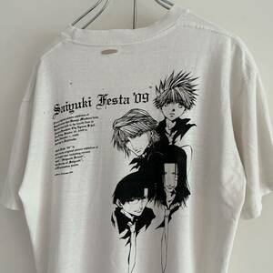 y2k 最遊記 フェスTシャツ XL程度 アニメ ムービー ボロ グランジ 古着 大きめ