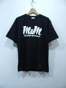 M&M PRINT S/S T-SHIRT(23-MT-016)/BLACK/Lsize/新品未使用