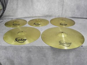 【D】SABIAN Solar シンバル5枚まとめ セイビアン 3006235