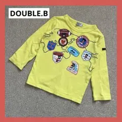 ミキハウス　DOUBLE.B 長袖カットソー 100cm イエロー