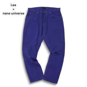 Lee × nano universe リー × ナノユニバース別注★ 96052 通年 アンクル丈 テーパード パンツ Sz.31　メンズ 日本製　C4B03761_8#R