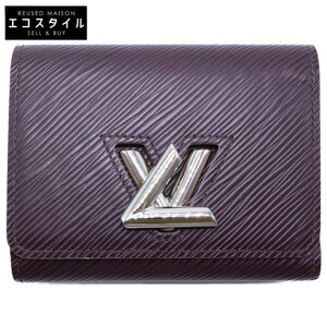 美品 LOUIS VUITTON ルイヴィトン 17年製 M67709 エピ ポルトフォイユ ツイストコンパクト 三つ折り財布（小銭入れあり） バーガンディ