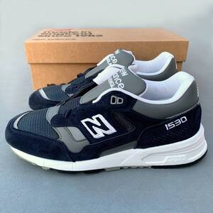 展開店舗限定 UK製 NEW BALANCE M1530NVY NAVY×GRAY US8D 26cm M1500 30th記念モデル スエード 新品イギリス英国製 ネイビー×グレー