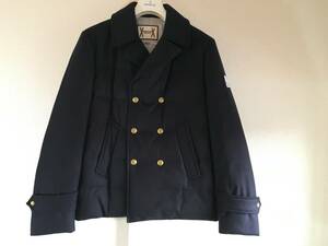 新品 本物 モンクレール ガムブルー カシミヤ 100% 金ボタン Pコート 3 ジャケット コート 紺 ネイビー MONCLER GAMME BLEU